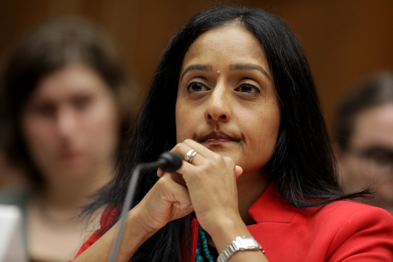 Vanita Gupta at a congressional hearing in 2020