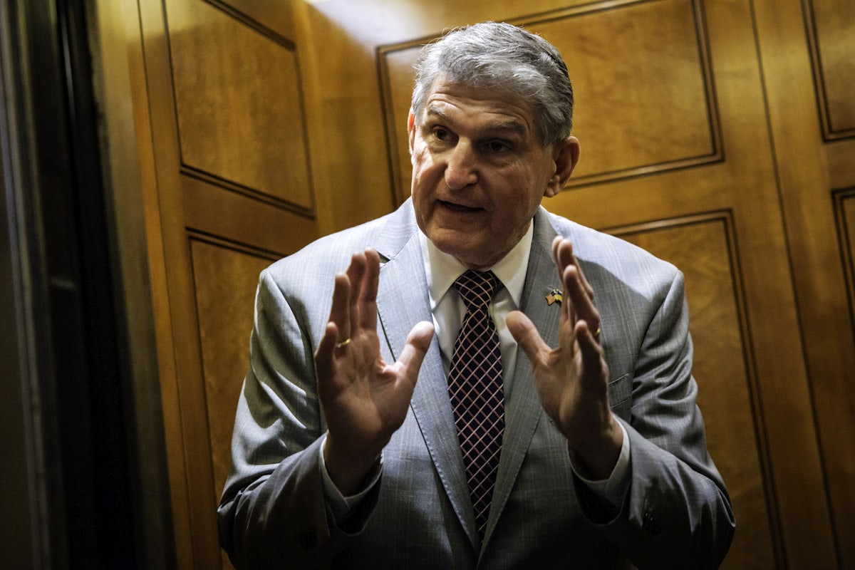 Senator Joe Manchin at the U.S. Capitol