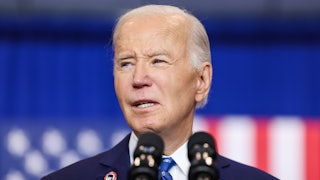 Joe Biden at a press conference