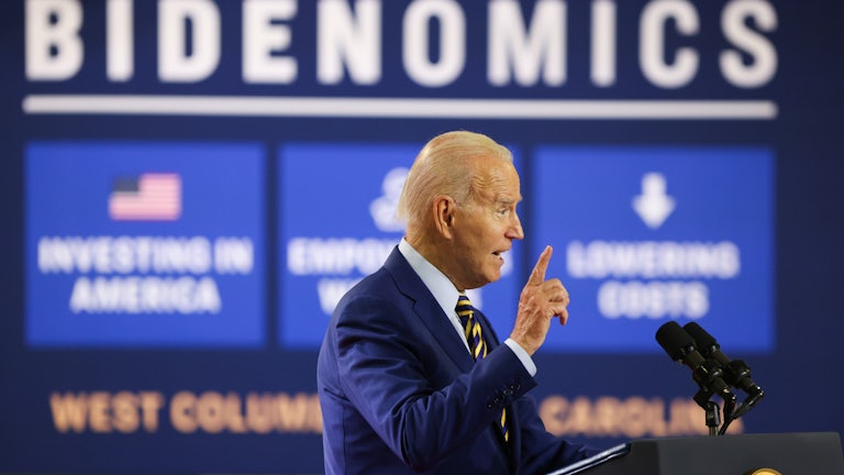 Biden gives a speech in West Columbia, South Carolina