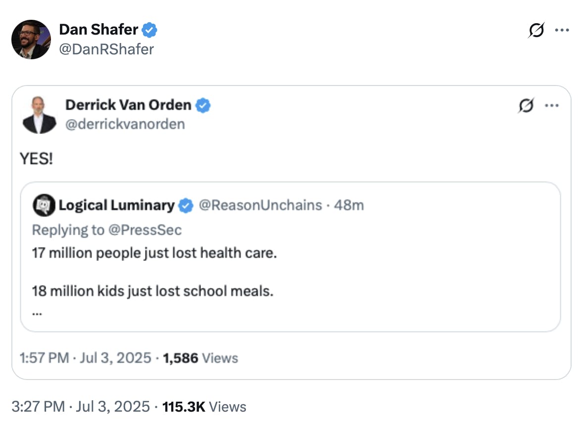 Screenshot of a tweet