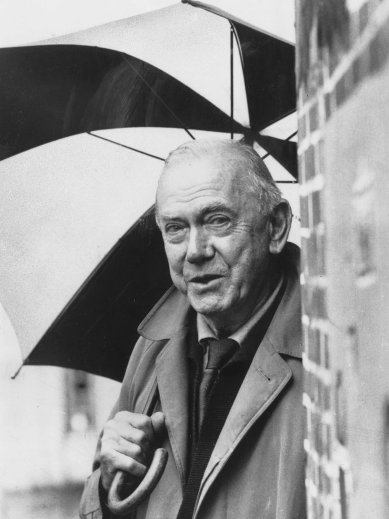 The English novelist Graham Greene in 1975.