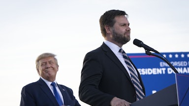 Trump and J.D. Vance at a rally