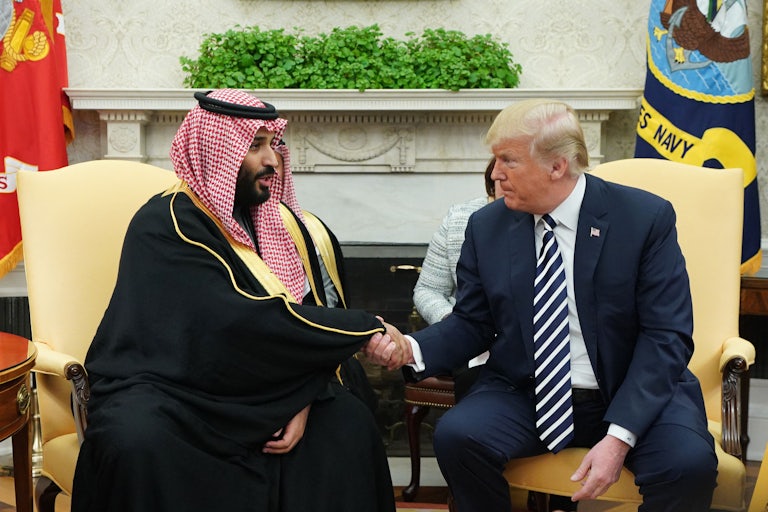 Donald Trump and Saudi Crown Prince Mohammed bin Salman