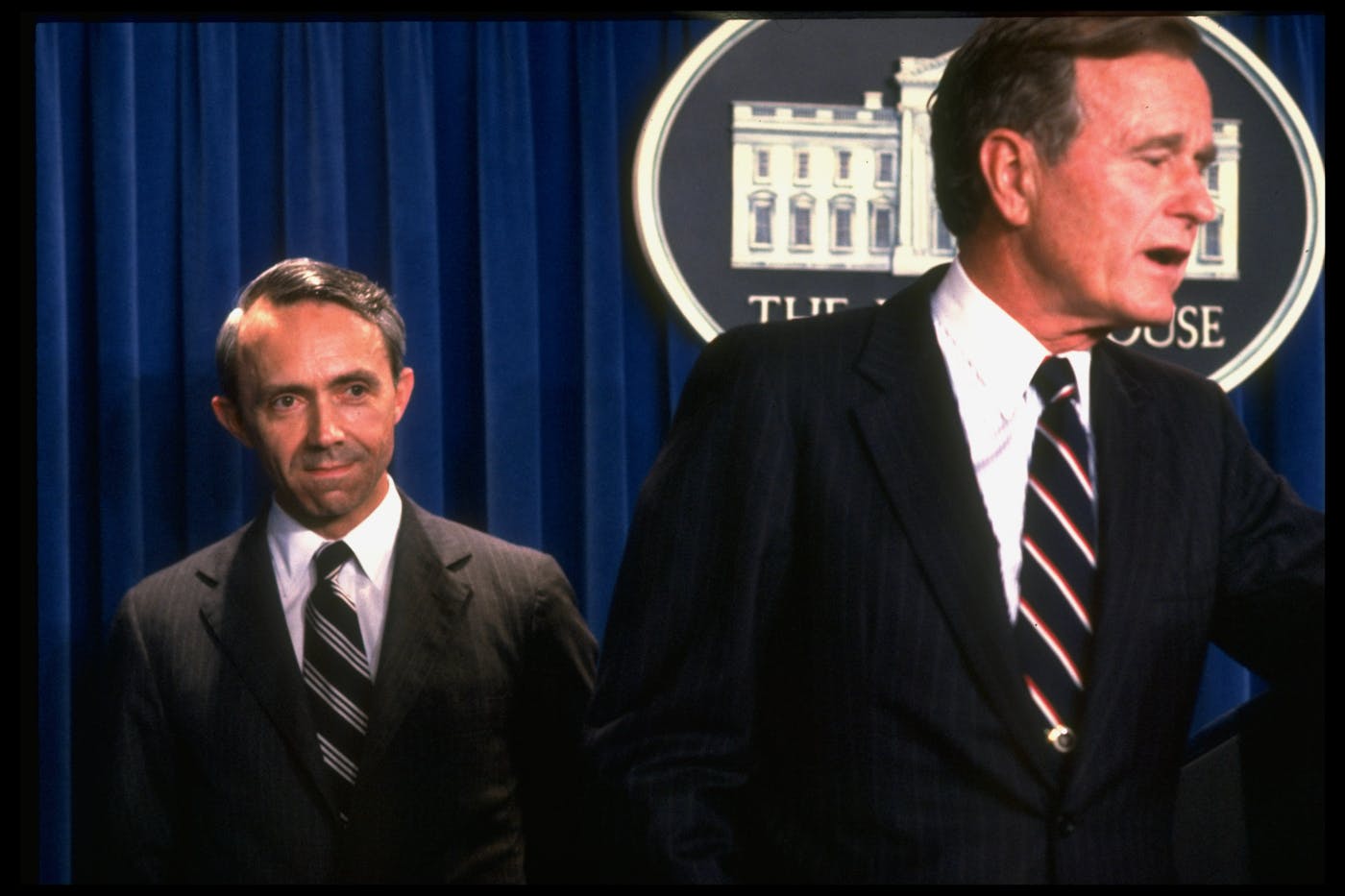 President George H.W. Bush introducing Souter at the White House in 1990