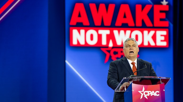 Here is the leader of a European nation doing his best Trump impersonation.