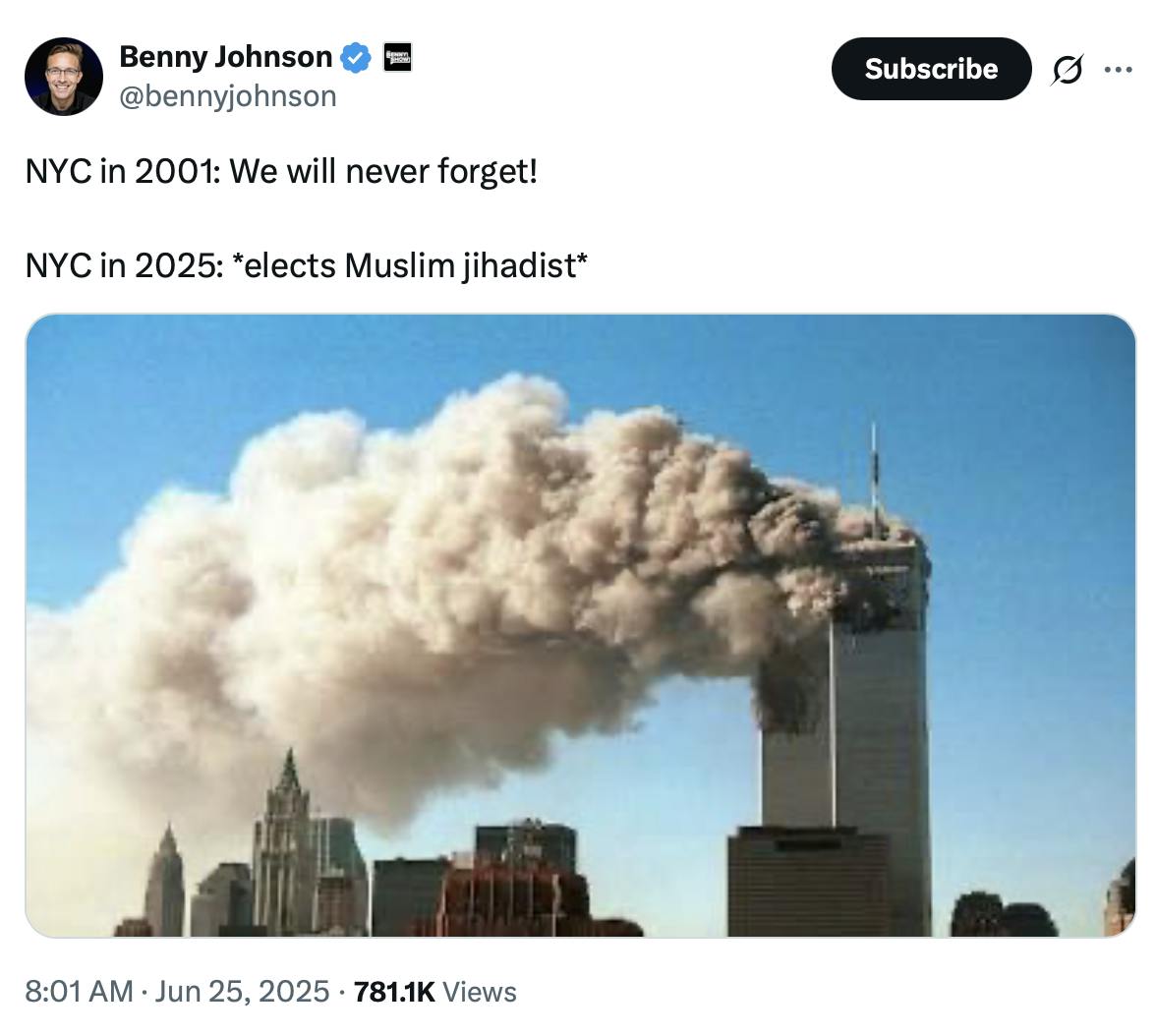 Screenshot of a tweet
