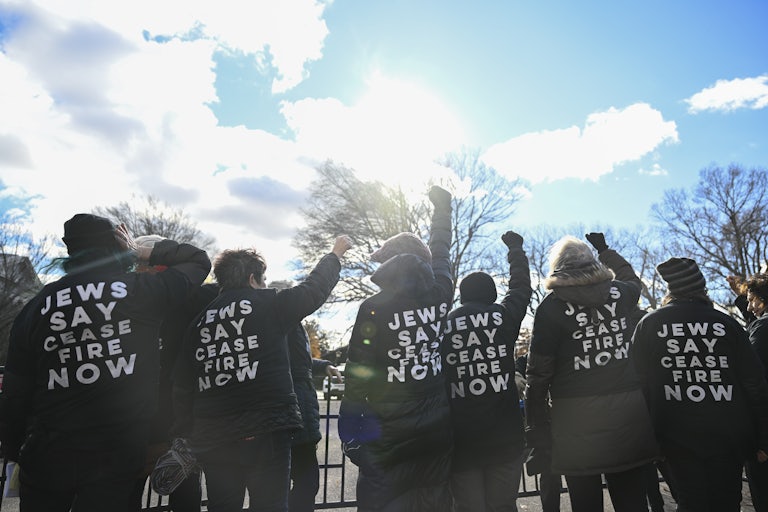 Jewish demonstrators protest in support of Gaza