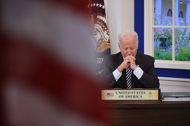 Biden at his desk