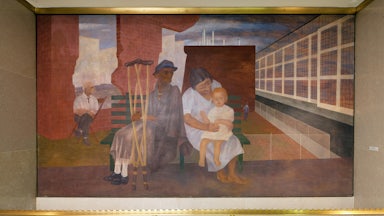 A detail from Ben Shahn’s mural “The Meaning of Social Security”, at the Wilbur J. Cohen Federal Building, Washington D.C.