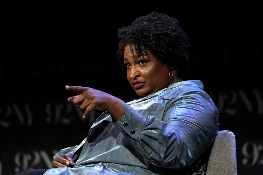 Stacey Abrams speaking at event in New York City