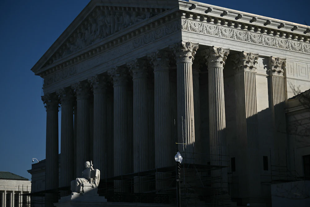 A view of the US Supreme Court in Washington, D.C.