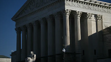 A view of the US Supreme Court in Washington, D.C.