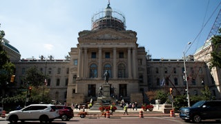 The Indiana Statehouse in Indianapolis