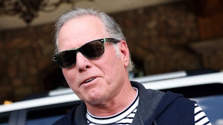 Discovery Communications chief executive officer David Zaslav wears a vest.
