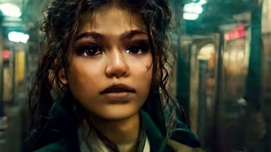 A panel from Kristina Kashtanova’s “Zarya Of the Dawn”