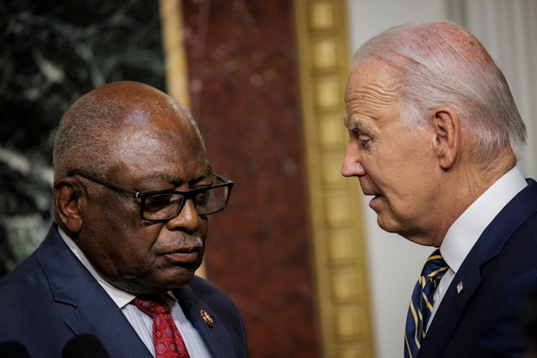 Representative James Clyburn and Joe Biden