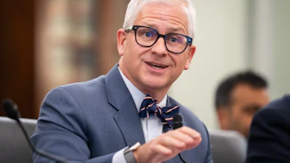 Patrick McHenry, senior advisor of The Coalition for Prediction Markets, speaks during a Senate Commerce Subcommittee on Consumer Protection, Technology, and Data Privacy hearing.