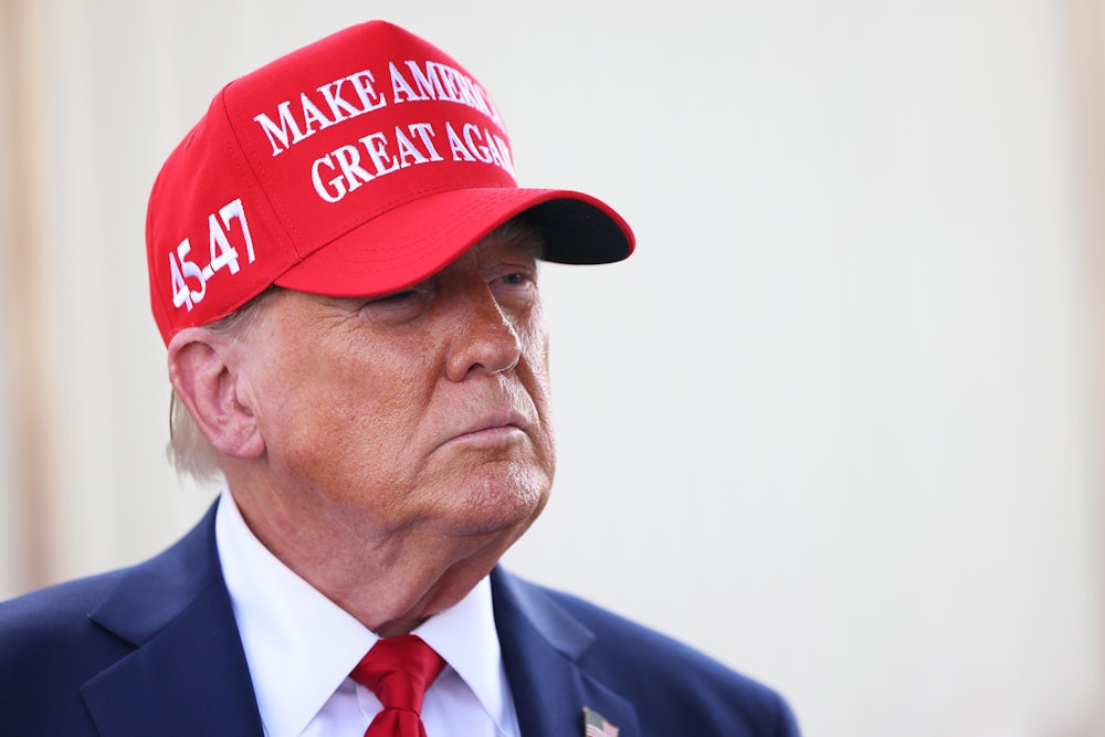 Donald Trump in MAGA hat