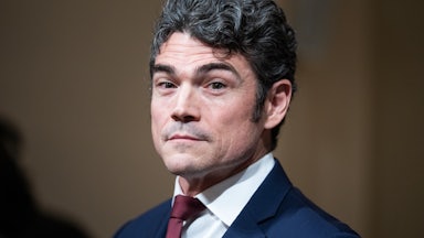 Former Director of the U.S. Counterterrorism Center Joe Kent sits in a House hearing