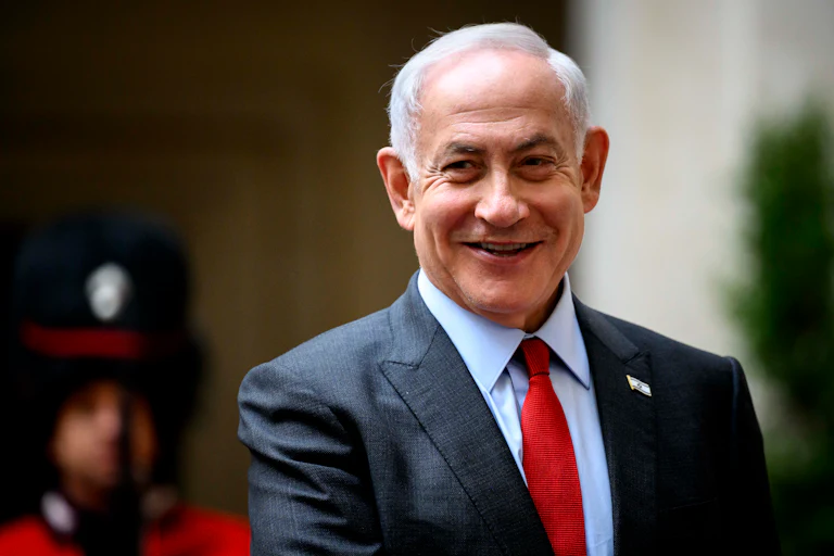 Benjamin Netanyahu smiles