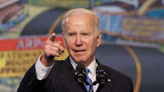 President Joe Biden addresses members of North Americas Building Trades Unions at their annual legislative conference.