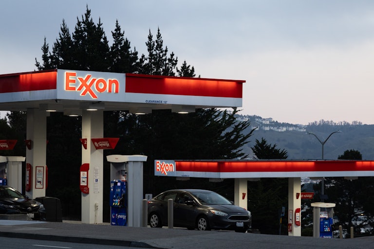 An Exxon Mobil gas station