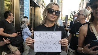Protests in New York in support of Jimmy Kimmel