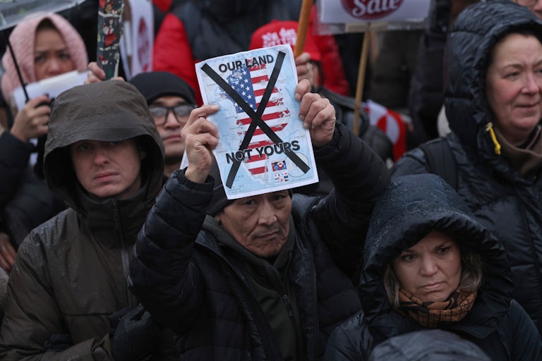 People protest against U.S. control of Greenland in Nuuk, Greenland