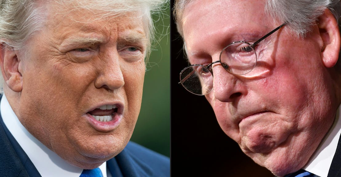 Trump Closes Out Midterms By Eyeing Impeachment of Mitch McConnell Trump Closes Out Midterms By Eyeing Impeachment of Mitch McConnell