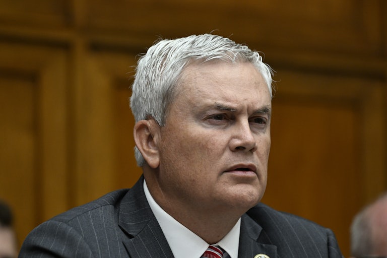James Comer frowns during a House hearing