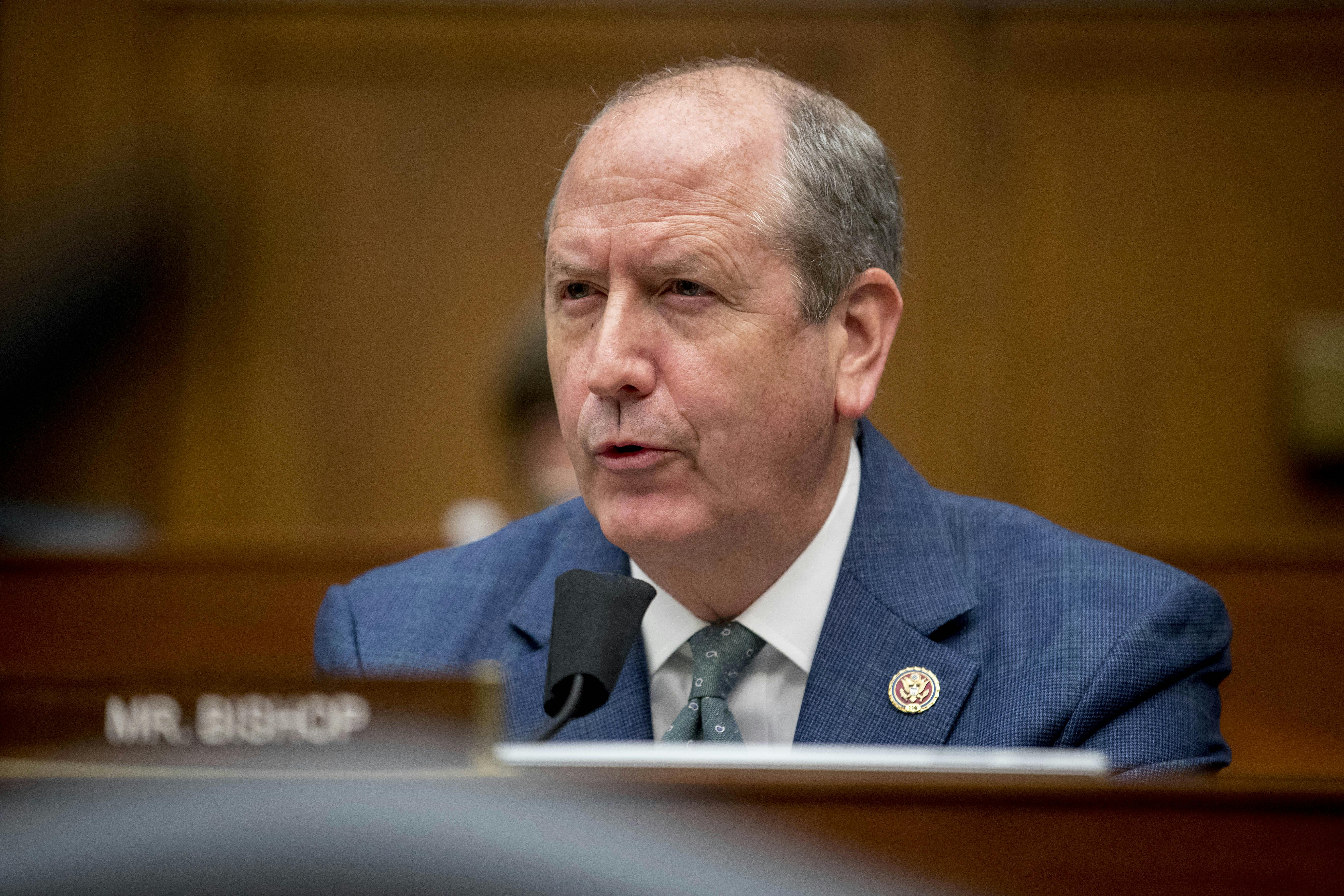 North Carolina Republican Dan Bishop speaks during a congressional hearing.