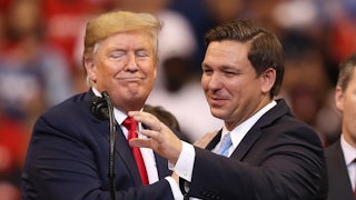 Donald Trump and Ron DeSantis