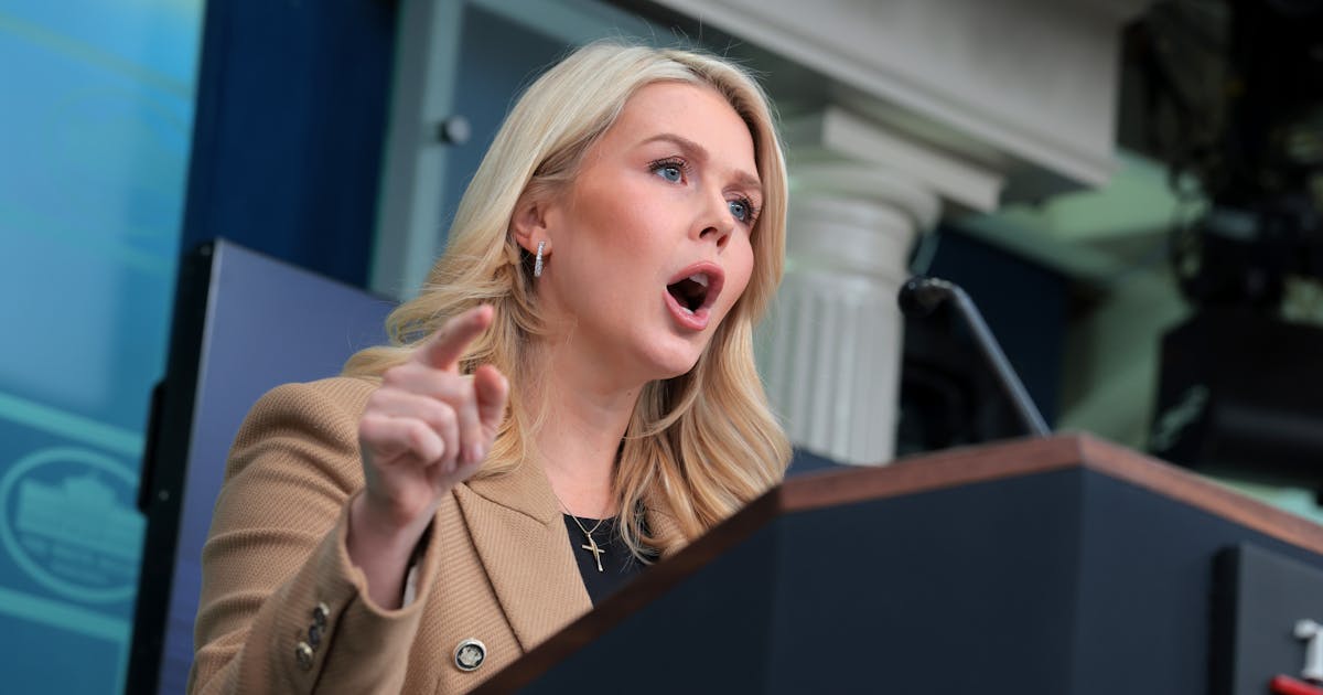 Karoline Leavitt bricht nach einfacher Frage zu ICE in Tränen aus