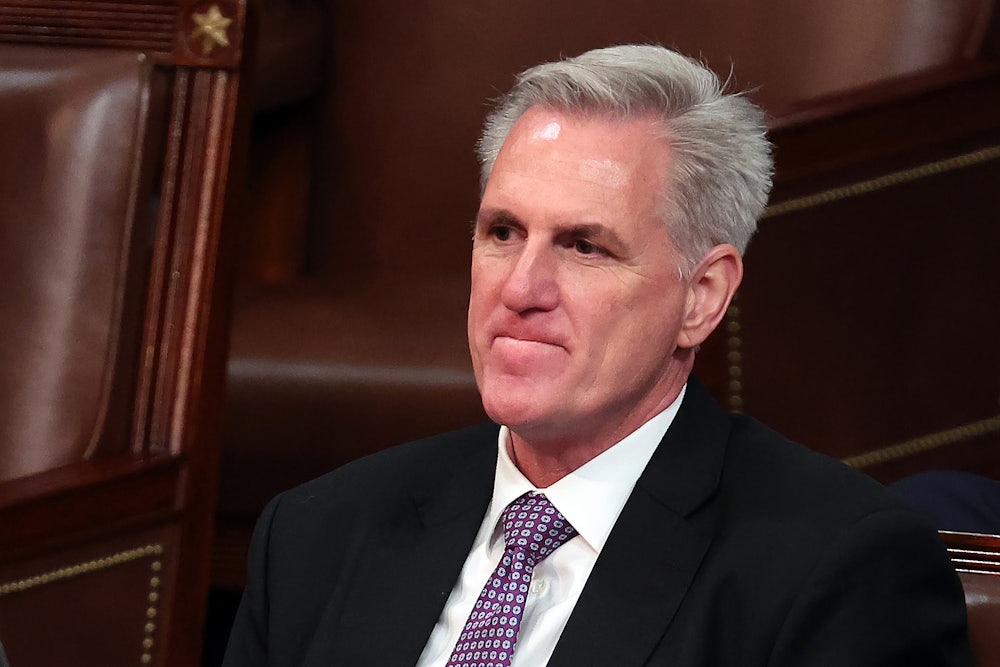 Kevin McCarthy purses his lips