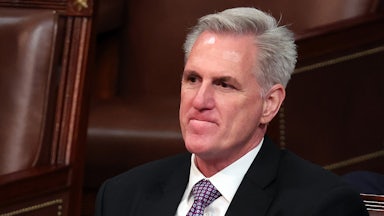 Kevin McCarthy purses his lips