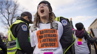 pro-abortion rights protester