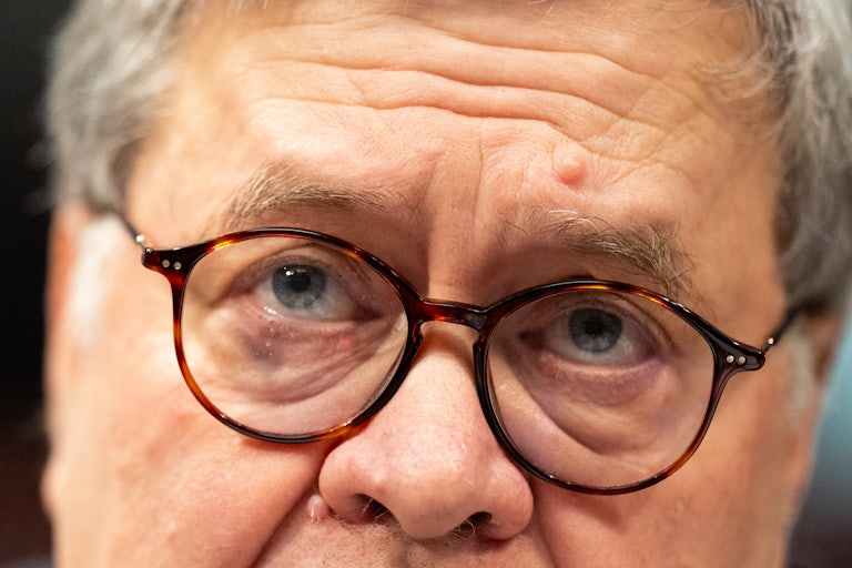 Barr testifies at a hearing on Capitol Hill