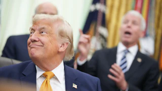 Trump smiles