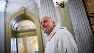 Senator John Fetterman walks in the Capitol