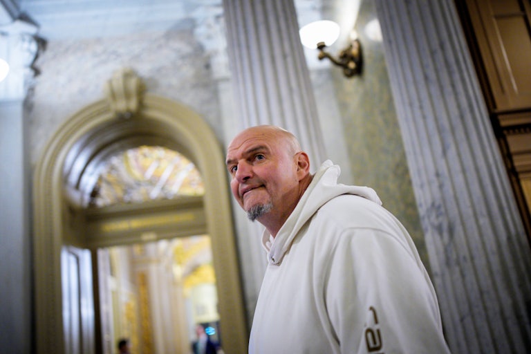 Senator John Fetterman walks in the Capitol