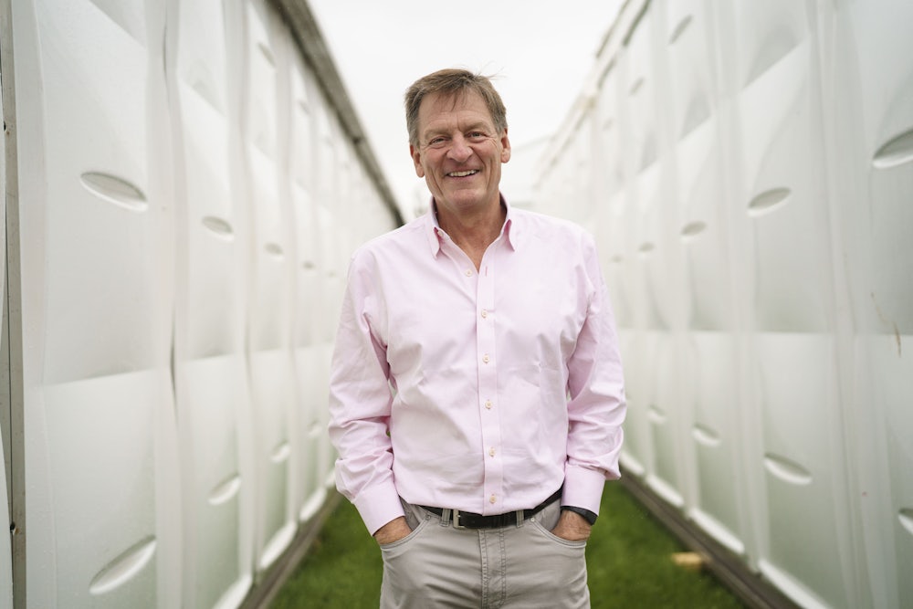HAY-ON-WYE, WALES - JUNE 5: Michael Lewis, author of The Premonition: A Pandemic Story and Liars Poker, at the Hay Festival on June 5, 2022 in Hay-on-Wye, Wales.