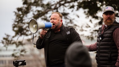 Alex Jones at the U.S. Capitol on January 6, 2021