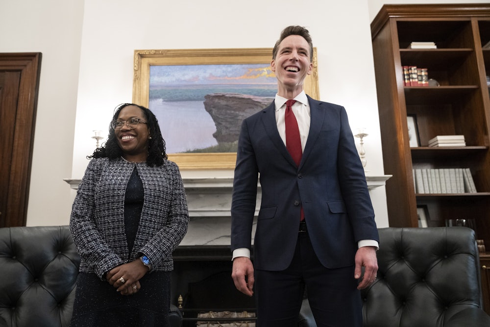 Ketanji Brown Jackson and Josh Hawley