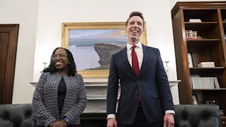 Ketanji Brown Jackson and Josh Hawley