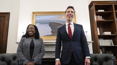 Ketanji Brown Jackson and Josh Hawley