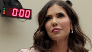 Former Secretary of Homeland Security Kristi Noem testifies before the House Judiciary Committee.