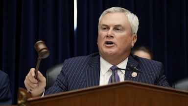 House Oversight Chair James Comer uses a gavel