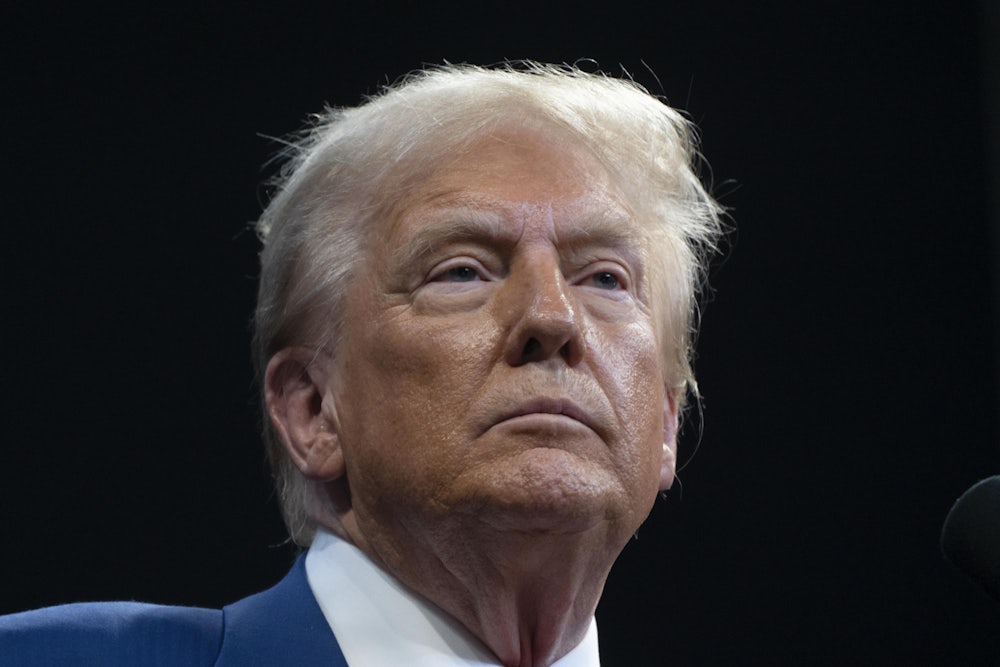 Donald Trump frowns
