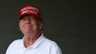 The former president at Trump National Golf Club